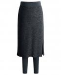 Culottes Leggings Women Warm Winter Tights Thermal Skirt One Piece Pants Fleece Leggins Sweatpants Plus Size Clothes Leg