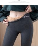 Women Fleece High Waisted Leggings Autumn Winter Velvet Cashmere Thick Warm Cotton Pants Female Thermal Tights Ladies Tr