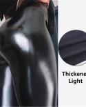 Large Size Plus Velvet Leggings 2022 Women Leather  Legging Winter Thickening Warm Womens Winter Tights Pants High Wais