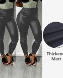Large Size Plus Velvet Leggings 2022 Women Leather  Legging Winter Thickening Warm Womens Winter Tights Pants High Wais