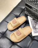 Comemore Bear Slippers Womens Summer Flip Flops Sandals 2022 Platform House Home Comfortable Cute Women Shoes Men Free 