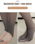 Winter Warm Leggings  Slim Translucent Pantyhose Nylon Tights High Waist Elastic Thick Wool Sock Pants Women Thermal Leg