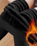 Winter Leggings Women Warm Pantyhose Plus Velvet Fleece Insulated Tights Thermal Pants Tights Slim Elastic Thermal Leggi