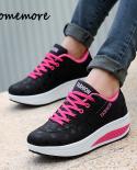Comemore Platform Casual Shoes For Women Running Female Sneakers Trends Thick Bottom Wedges Women Sport Sneaker 2023 Ten