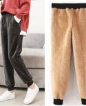 Comemore 2023 Thickened Plush Sportswear Womens Autumn Winter Warm Loose Casual Baggy Pants Clothing Female Sweatpants 