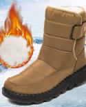 Comemore Snow Boots For Women 2022 Men Plush Winter Ankle Boots Woman Platform Keep Warm Cotton Shoes 2023 Non Slip Wate