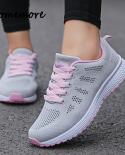 Comemore Ladies Flat Casual Athletic Shoe Men Womens Sneakers Mesh Breathable White Fashion Tennis 2022 Running Shoes F