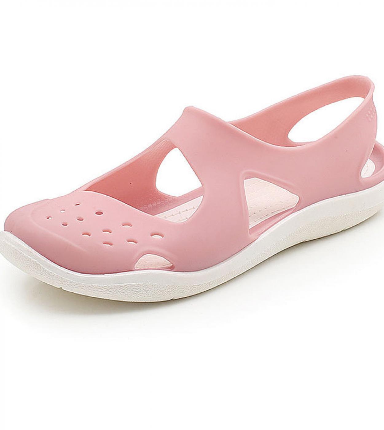Comemore Women Jelly Sandals Comfortable Summer Soft Shoes Female Flat Pumps Plastic Female Waterproof Eva Garden Shoe P