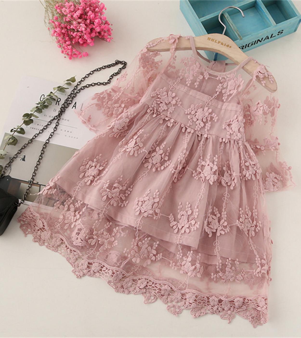 20 42 US Vestido de encaje para ni as vestido de verano para