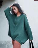  New Arrival Springautumn Women Loose Casual Long Sleeve V Neck T Shirt All Matched Cotton Linen Female T Shirt W623tsh
