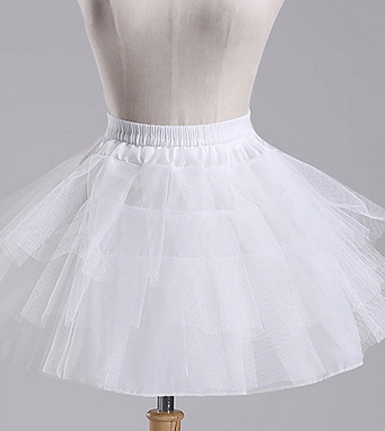White Petticoat Under Wedding Dress Prom Party Dress Accessories Petticoats For Girl Skirt Kid Crinoline Longo Ball Gown