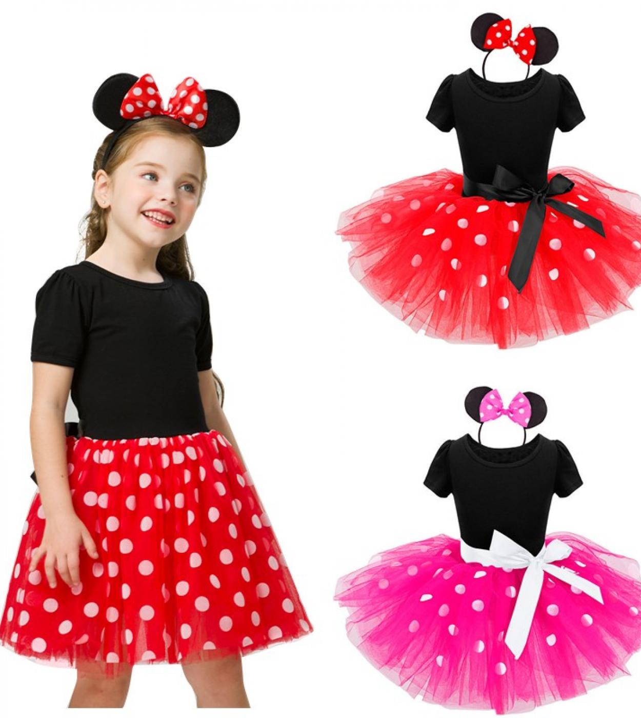 Fancy New Year Baby Girl Carnival Easter Dress For Girls Summer Mouse Birthday Children Clothing Party Tulle Kids Costum