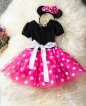 Fancy New Year Baby Girl Carnival Easter Dress For Girls Summer Mouse Birthday Children Clothing Party Tulle Kids Costum
