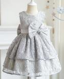Newborn Baby Girl Dress Lace Christening Gown Princess 1 Year Birthday Party Toddler Girls Dresses With Headwear Infant 