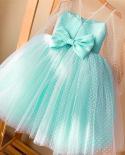 Summer Pretty Girls Dress Birthday Party Princess Dress Lace Kids Ball Gown Elegant Dress Casual Children Dress Size 4 1
