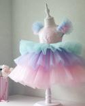 Summer Pretty Girls Dress Birthday Party Princess Dress Lace Kids Ball Gown Elegant Dress Casual Children Dress Size 4 1