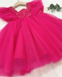 Princess Toddler Kids Tutu Fluffy Dress Baby Girl Clothes Birthday Pageant Party Dresses For Girls Gown Children Formal 