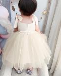 Baby Girl Princess Party Tutu Fluffy Dress Flower Wedding Gown 1 To 5 Year Summer Sleeveless Children Clothing Kids Clot