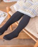 310yrs Children Springautumn Tights Cotton Baby Girl Breathable Pantyhose Kids Infant Knitted Collant Tights Girls Clot