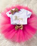 Little Girls Summer Dress Cute Newborn Baby Girl Clothes 1st Birthday Baby Bodysuit Romperruffles Tutu Skirt headband 