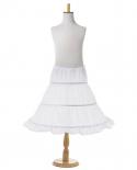 New Formal 3 Hoops Children Kid Skirt Petticoat Crinoline Underskirt Wedding Accessories For Girls Ball Gown Elastic Wai