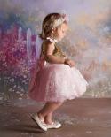 Cute Baby Girl One Year Birthday Party Tutu Ball Gown Babi Pink Princess Dresses 12m Newborn Flower Big Bow Sequined Clo