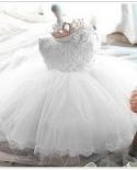 Toddler Baby Girl Dress Baptism Gown Infant Party Dress Newborn Princess Vestido Infantil Christening Dresses For Girls 
