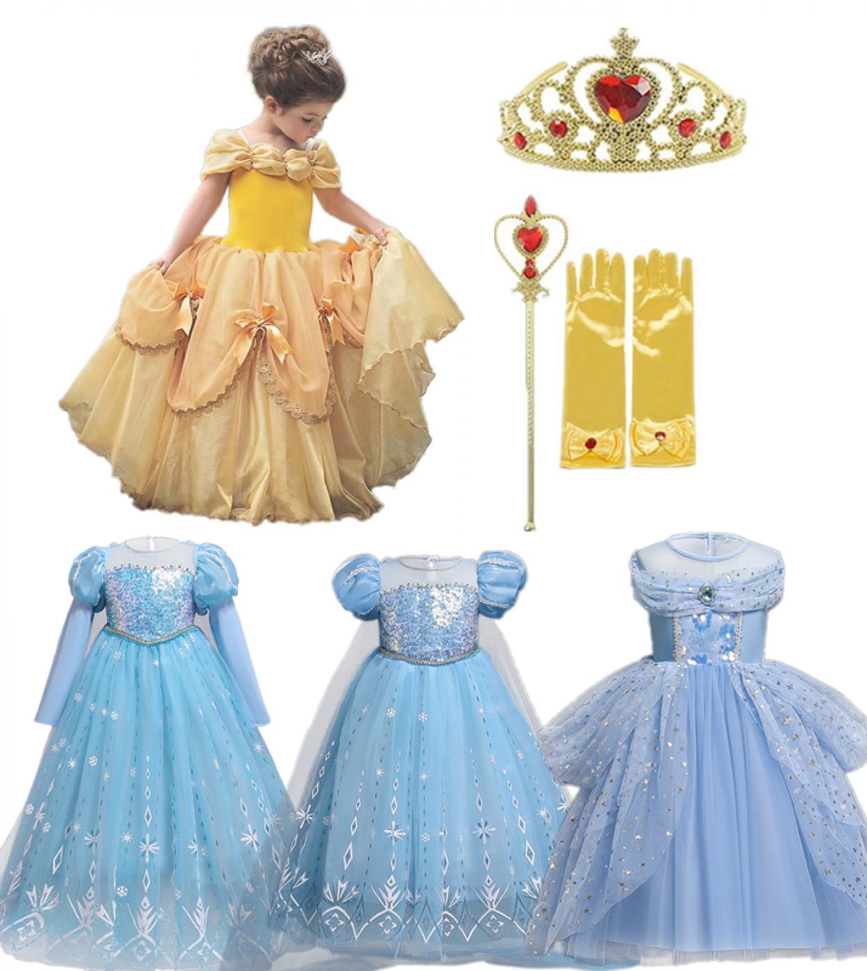 يتوهم الفتيات هالوين تأثيري فساتين الأميرة للأطفال بوتيك عيد ميلاد الكرة ثوب ثوب للأطفال إلسا فتاة تول T