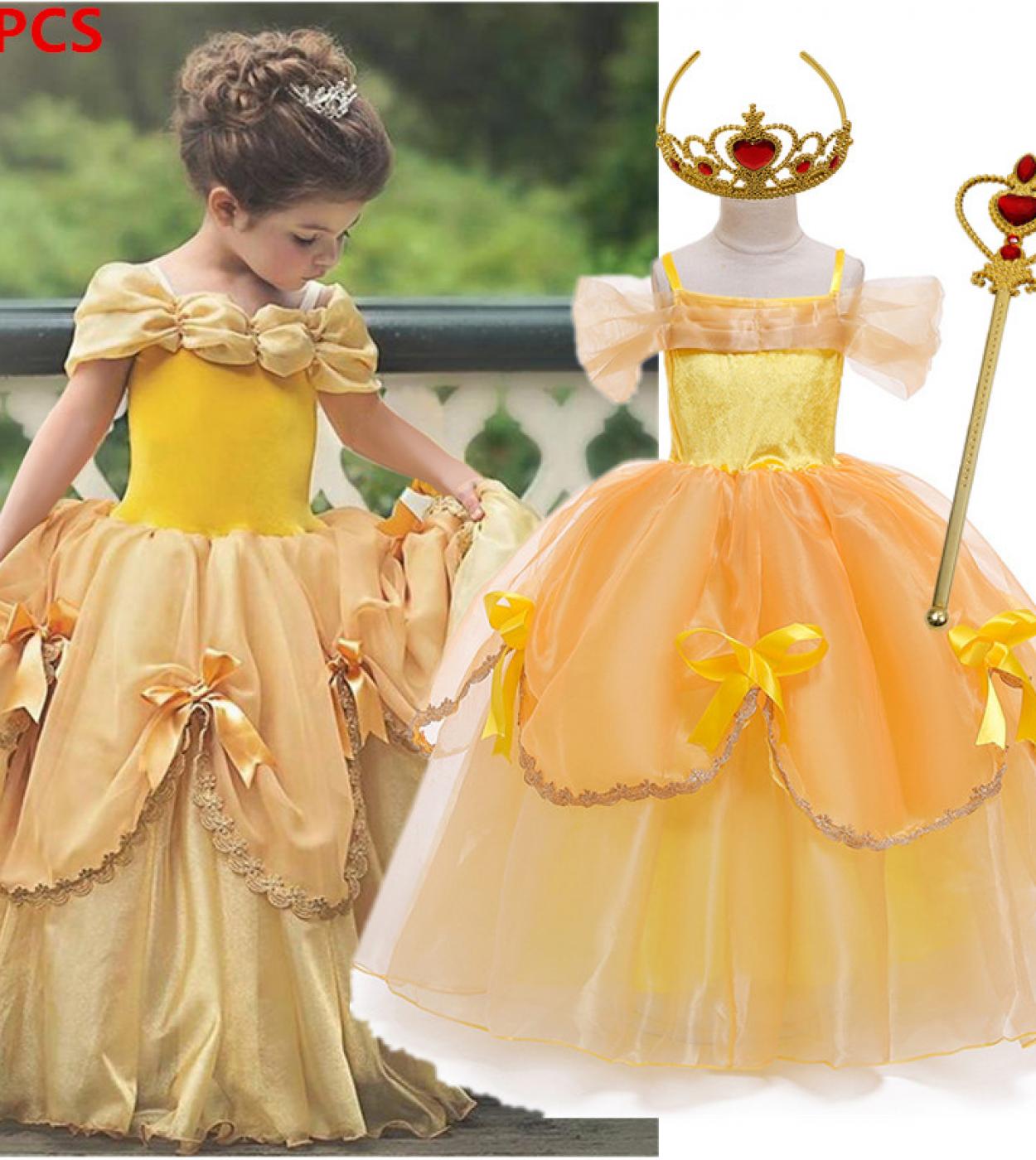 Encanto Cosplay Party Dresses Up For Girl Fancy Girl Christmas Halloween Carnival Disguise Costume Kid Birthday Princess