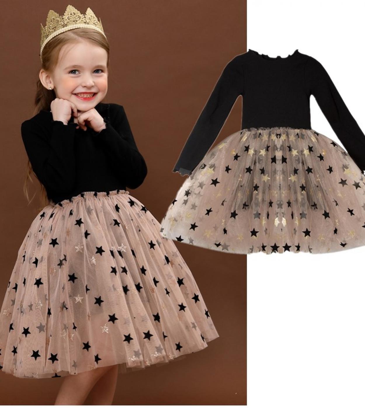  Brand Lace Polka Dotted Dress For Girls Mesh Princess Birthday Party Dress Elegant Prom Gown 38y Kids Childrens Dresse