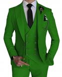 2023 Fashion New Mens Leisure Boutique Business Solid Color Slim Wedding Groom Suit Blazers Jacket Pants Vest 3 Pcs Set
