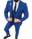 Business Wedding Suits For Men Large Size Jacket Dress Blazers 3 Piece Suit Coat Vest Waistcoat Pants Trousers Disfraz D