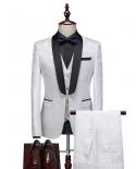 Boutique Mens Formal Gentleman Evening Dress Groom Wedding Suit Mens Dress Three Piece Jacket Trousers Pants Vest Wais