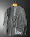 2022 New Suit Jacket Coat Blazer Business Casual Slim Fit Men Clothing Four Seasons Long Sleeves Fashion Chic Trajes De 