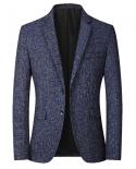 Boutique New Mens Jacket Solid Color Youth Plaid Casual Western Patch Pocket Coat Suit M 4xl Large Size Dress Blazers  