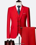 Conjunto de 3 peças para terno de casamento 2022 fashion masculino fino cor sólida escritório empresarial 3 peças