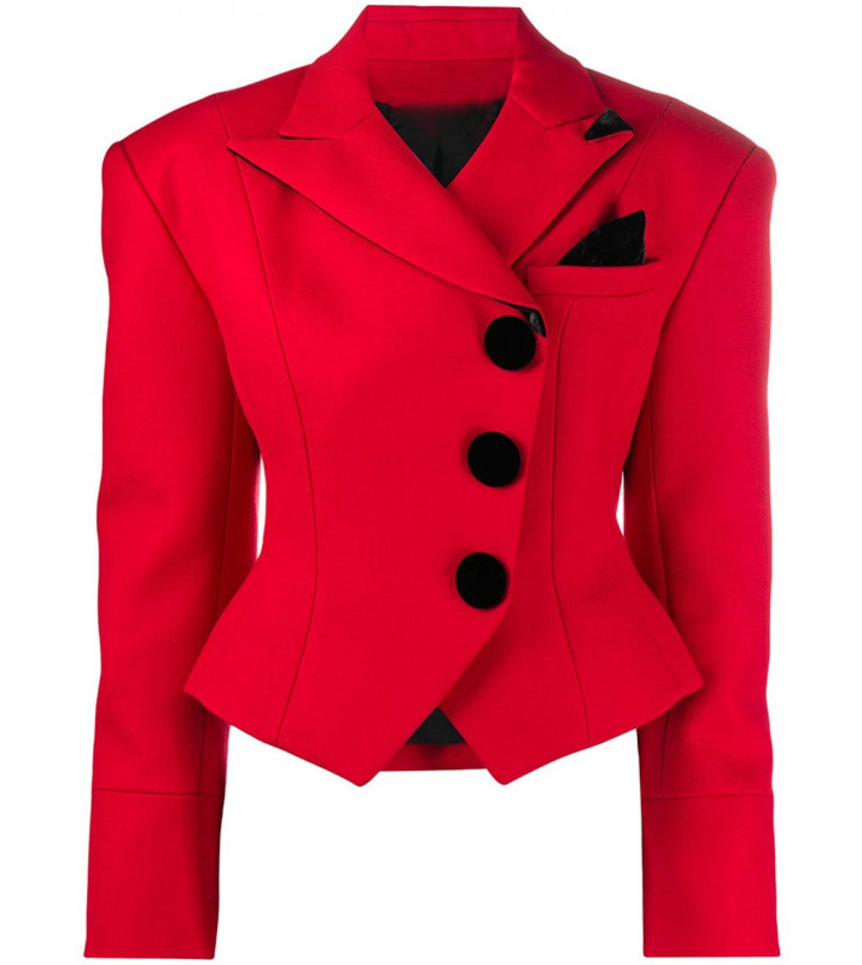 Ladies red jacket blazer store