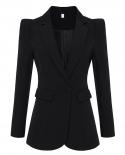 Top Quality 2022 New Stylish Designer Blazer Womens Shrug Shoulder Single Button White Blazer Jacket  Blazers