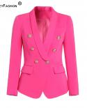 Harleyfashion Stunning Designer New Fluorescence Candy Color Street Blazer Fall Slim Quality Women Jacket Blazer