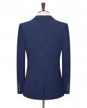 3 Pieces Suit Set Jacket Vest Pants  Fashion Mens Casual Boutique Business Wedding Groom Formal Dress Blazers Coat Tro