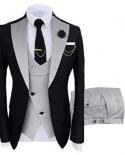 Wedding Suits For Men Slim Terno Masculino Jacket Dress Blazers Suit Coat Vest Waistcoat Pants Trousers Costume 3 Pcs Se