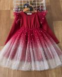 4 10y Girls Fluffy Dress Ruffles Tulle Layer Kids Princess Birthday Party Dresses For Girl Summer Daily Wear Mesh Vestid