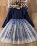 4 10y Girls Fluffy Dress Ruffles Tulle Layer Bambini Principessa Abiti da festa di compleanno per ragazza Estate Abbigliamento q