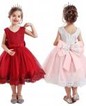 שמלת תינוקת שמלת חג שמח שמלת טוטו אדומה שמלת מסיבת שנה חדשה לילדות שמלת מסיבת חתונה נסיכה פעוט