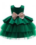 Bebé niño 1er cumpleaños vestidos de bautismo para niñas verde Navidad sin espalda princesa vestido de fiesta de noche niña Hall
