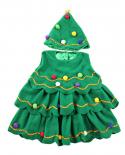 Vestido de árbol de Navidad para niña, fiesta, cotume Fashiin, sombreros para chico, traje de 2 piezas, regalo de cumpleaños, ve