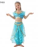 Vestido de playa Aladdin Jasmine para niña, disfraz de verano para chico, traje de pantalón Toplace, fiesta de Cosplay festiva