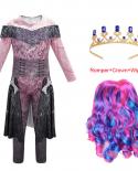 Halloween Descendants 3 Costume For Teen Girl Romper Christmas Mal Child Wigjumpsuitcrown Set Kid Boutique Bodysuit Co