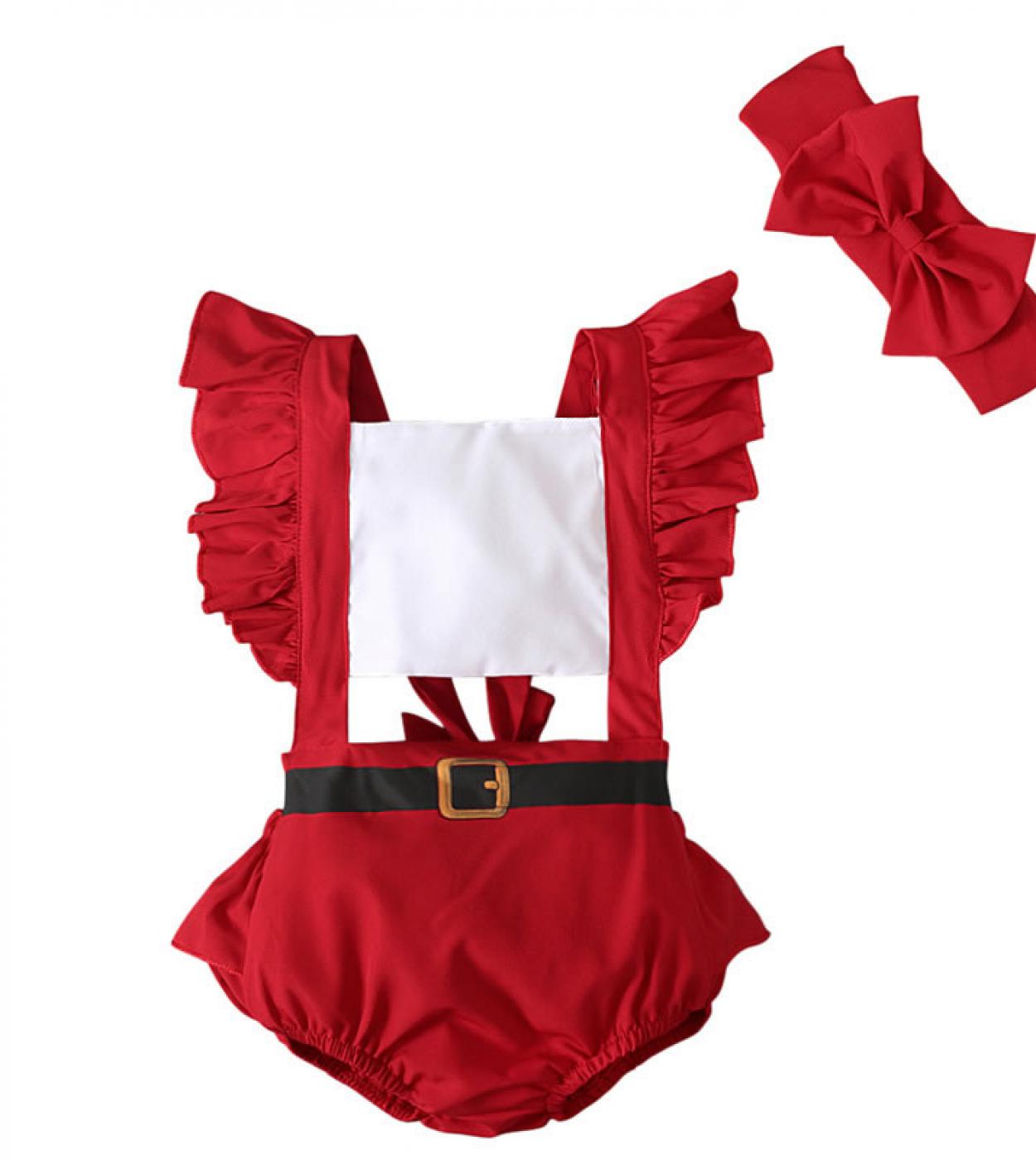Pelele navideño para bebé niña, mono de Navidad para niño pequeño, diadema con lazo, traje de una pieza