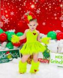 Christmas Outift For Baby Girl 2pc Set Clothes Festive Kid Sling Faux Fur Dressleg 2pc Tracksuit